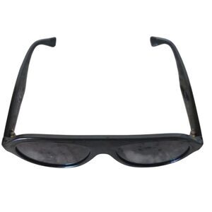 VANLINKER VL9750 Oversized Oval Sunglasses UV400 Black Frame Black Lenses
